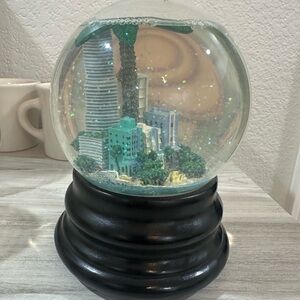 Saks Fifth Avenue Black Base Snow Globe